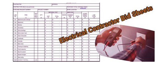 Electrical Contractor Bid Software